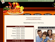 Tablet Screenshot of pizzeria-harman.de